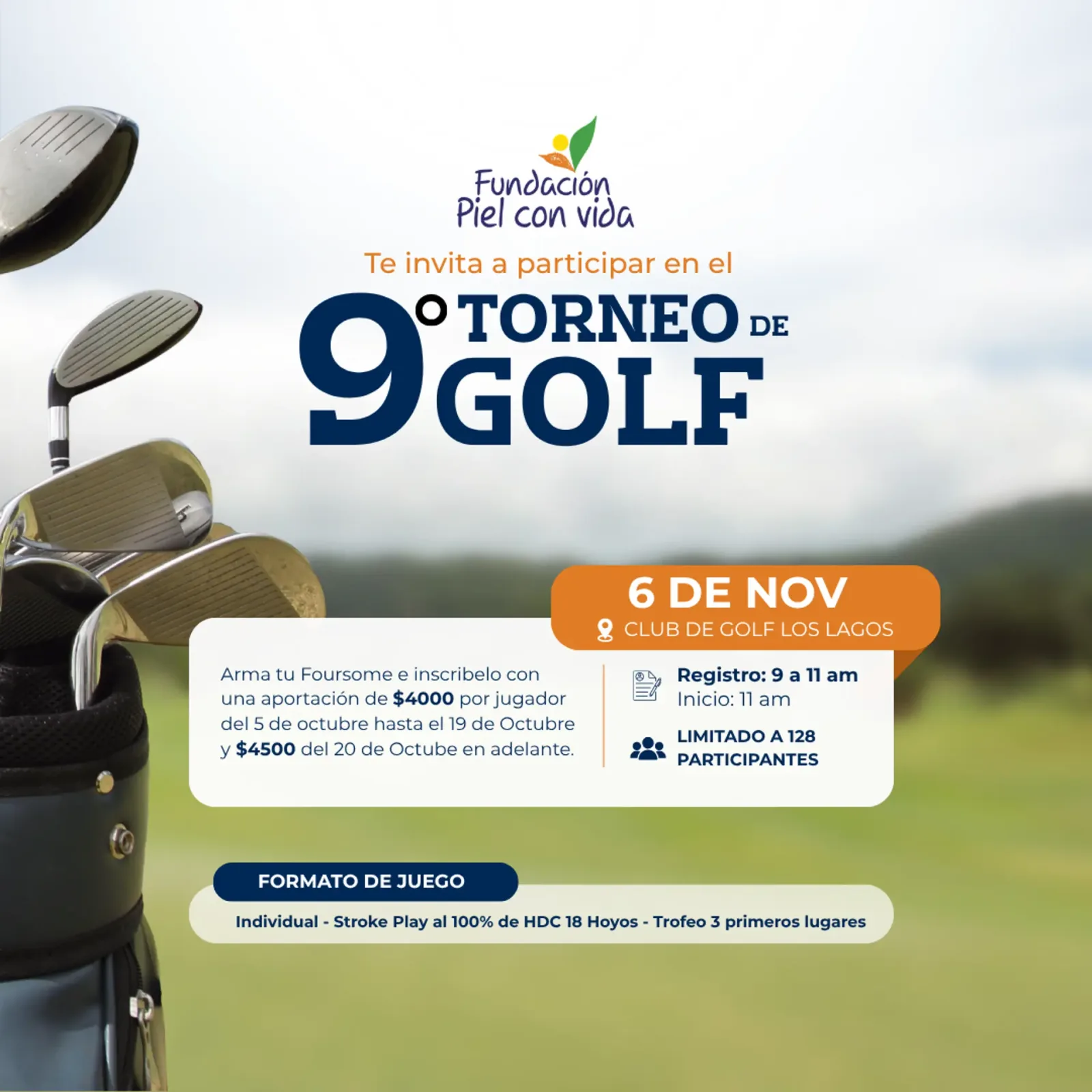 Torneo de Golf Piel con Vida