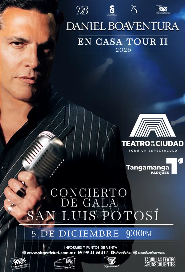 DANIEL BOAVENTURA "EN CASA TOUR II" CONCIERTO DE GALA