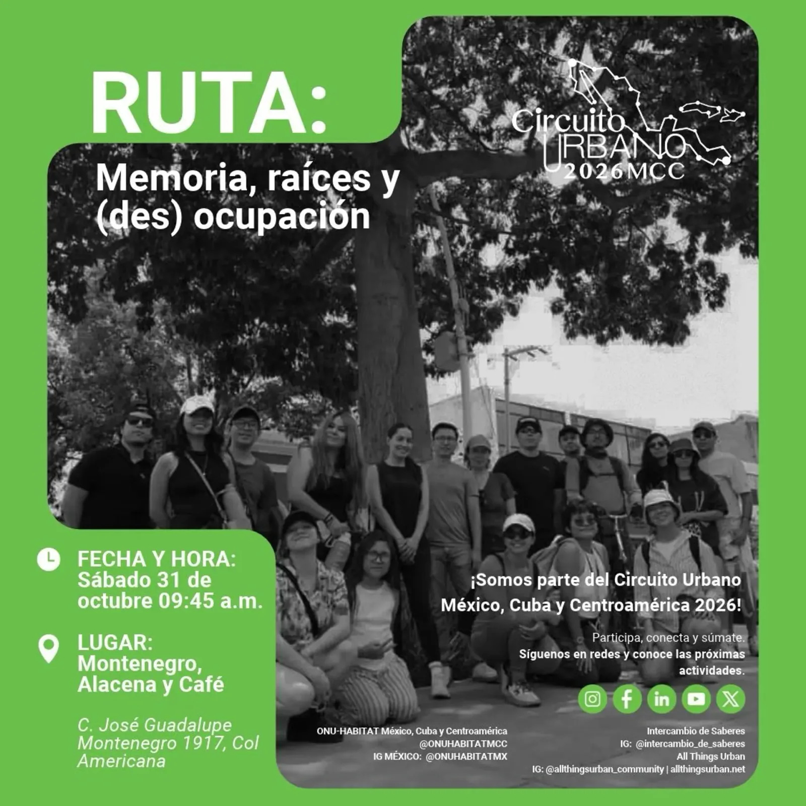 Ruta: memoria, raíces y (des) ocupación
