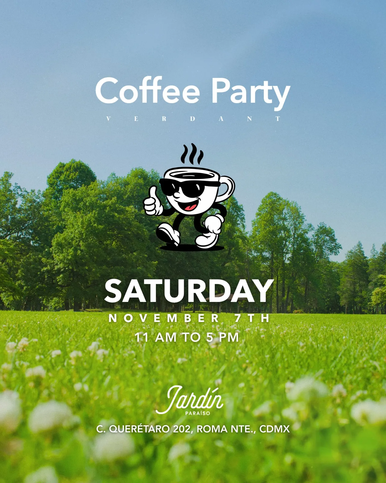 Coffee Party x Jardín Paraíso
