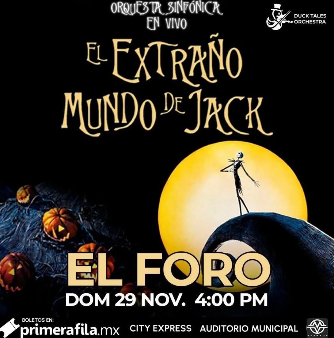 El Extraño Mundo de Jack en Tijuana 2026: sinfónica