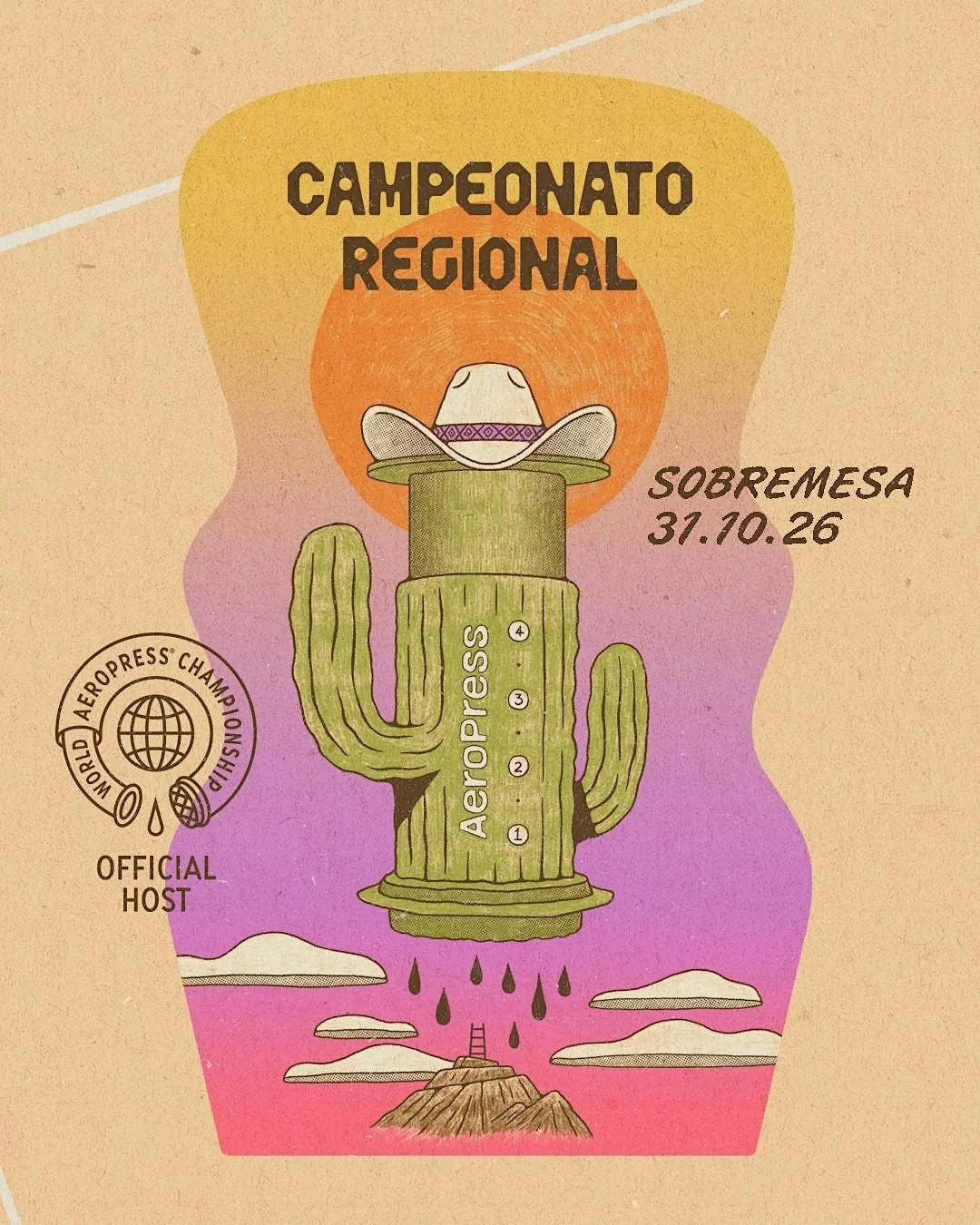Competencia Regional de Aeropress Sonora x Sobremesa