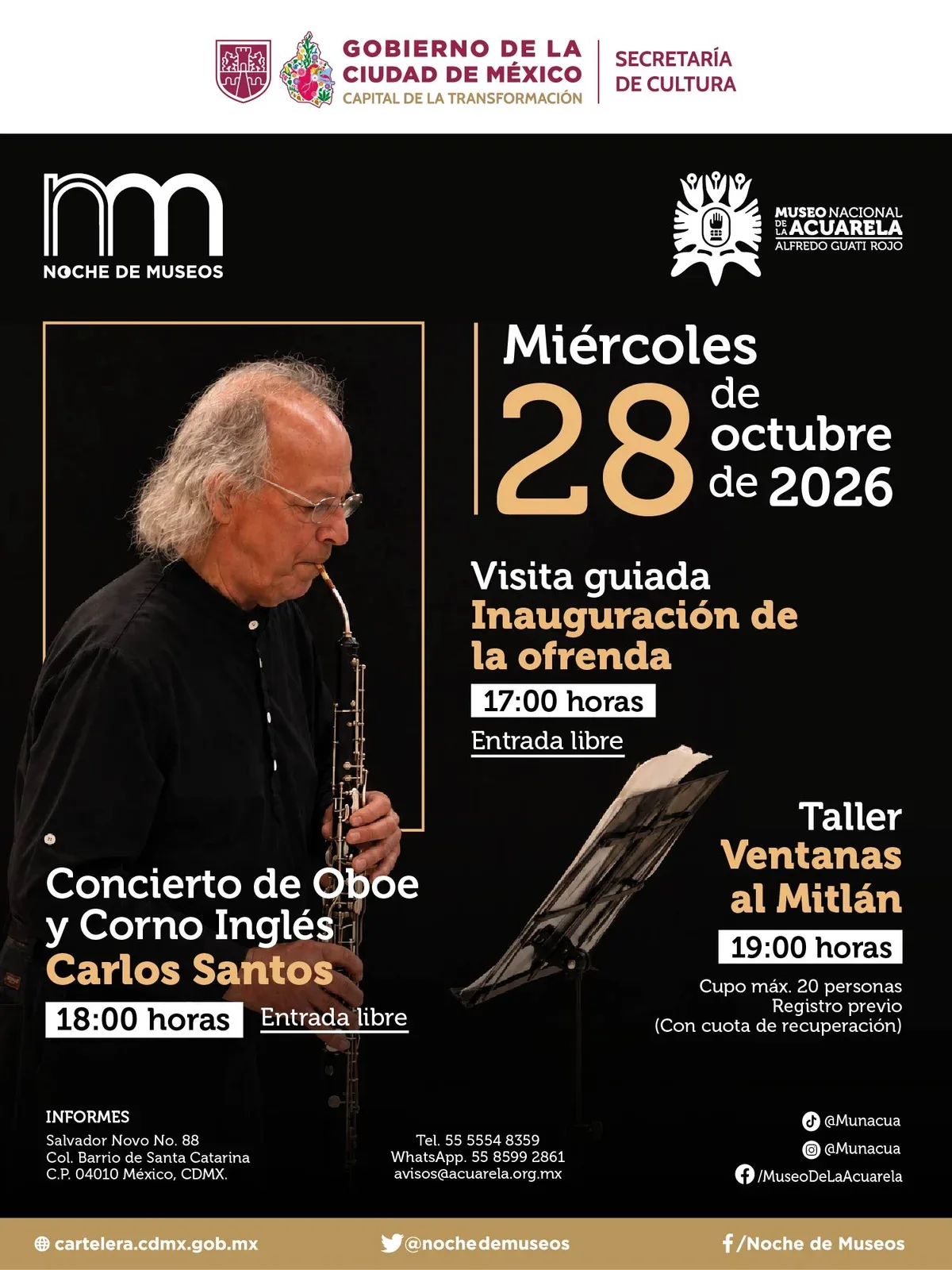 Noche de Museos en el Museo Nacional de la acuarela