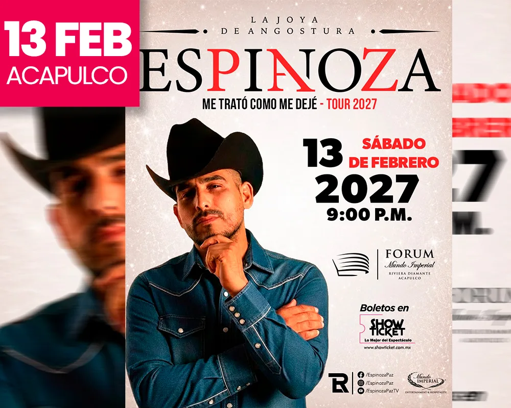 ESPINOZA PAZ "ME TRATÓ COMO ME DEJÉ" TOUR