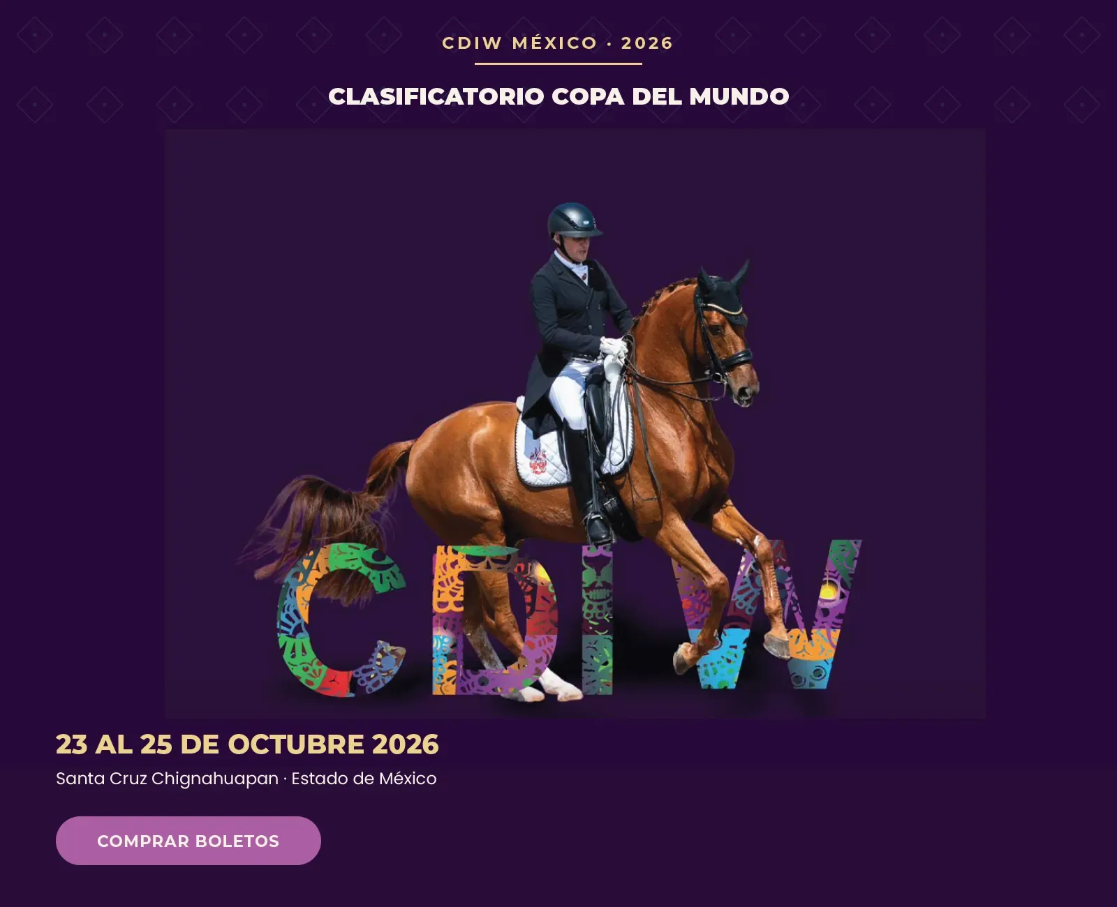 CDIW2026 | Espacios individuales Gradas, Salas y Periqueras