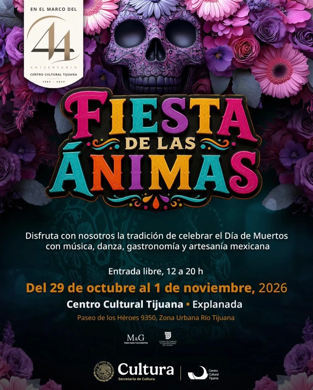 Fiesta de las Ánimas en Tijuana 2026: fechas en CECUT
