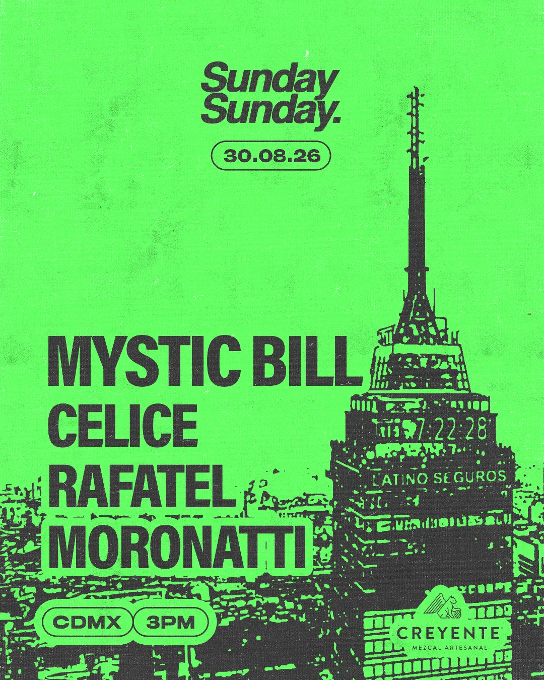 Sunday Sunday CDMX: 30.08.26