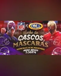 NFL x CMLL: Noche de cascos y mascaras