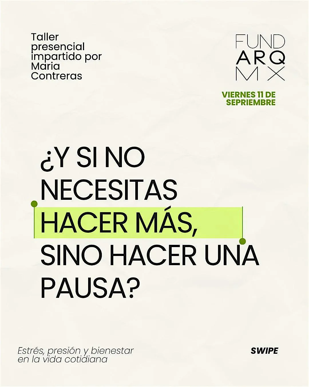 Taller: Hacer una Pausa
