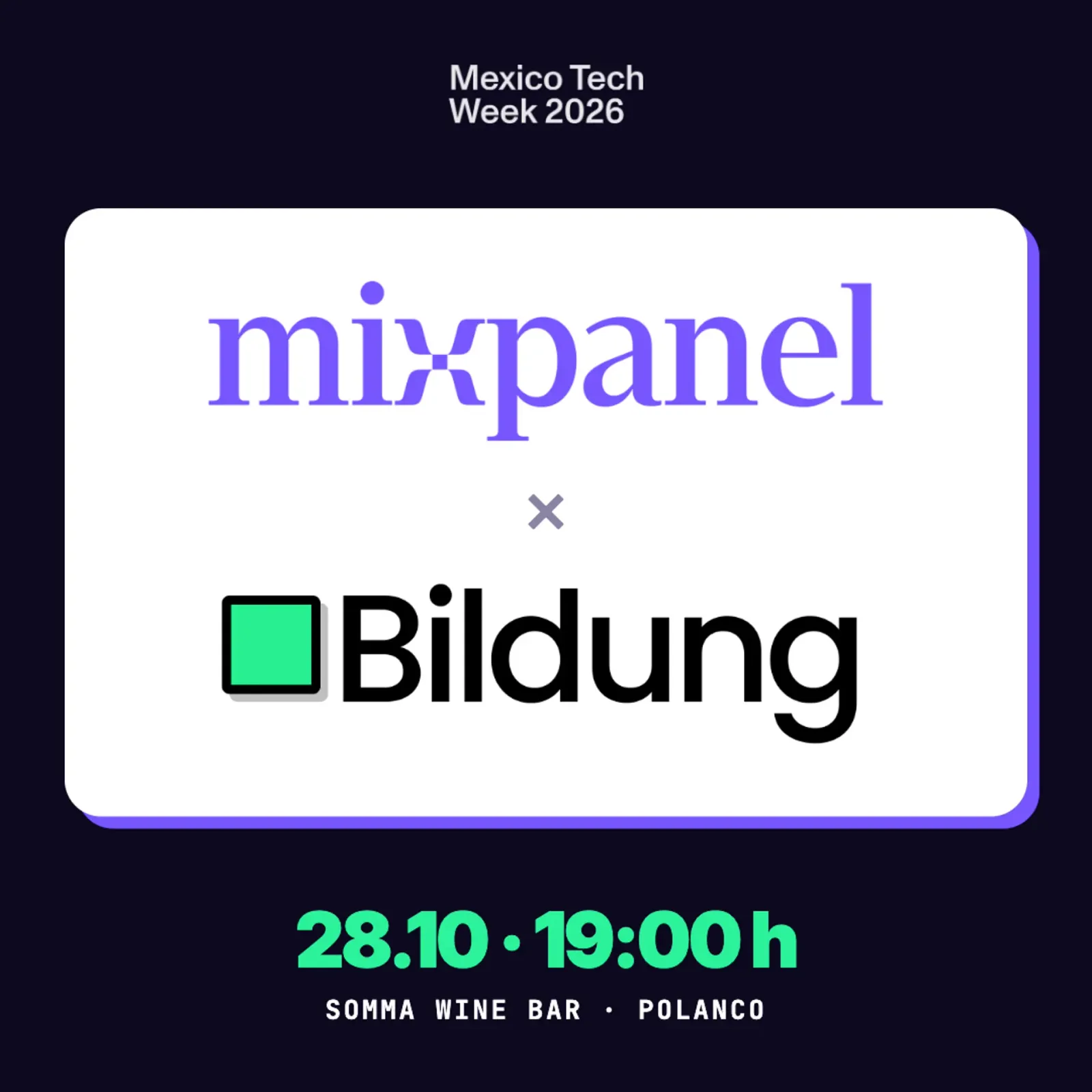 Mixpanel + Bildung Data Networking Night