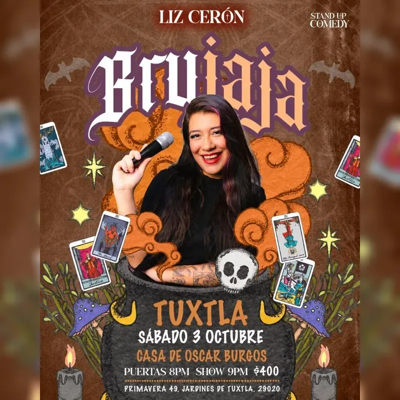Liz Cerón "Brujaja" en Tuxtla