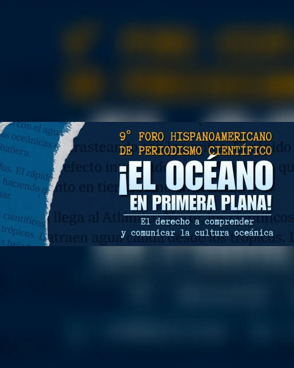 9no Foro Hispanoamericano de Periodismo Científico