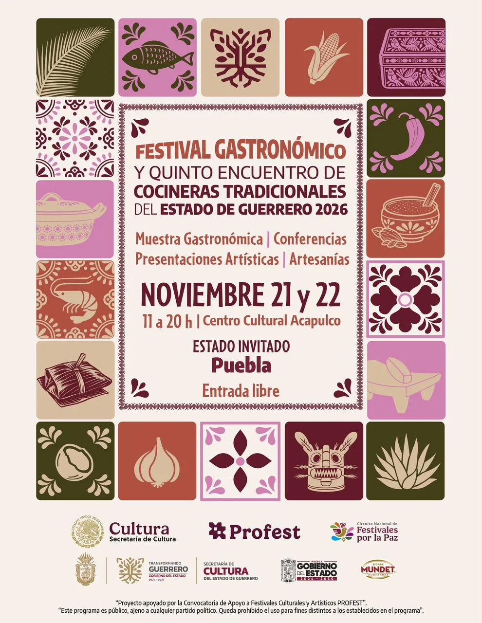 Festival Gastronómico y Quinto Encuentro de Cocineras Tradicionales del Estado de Guerrero