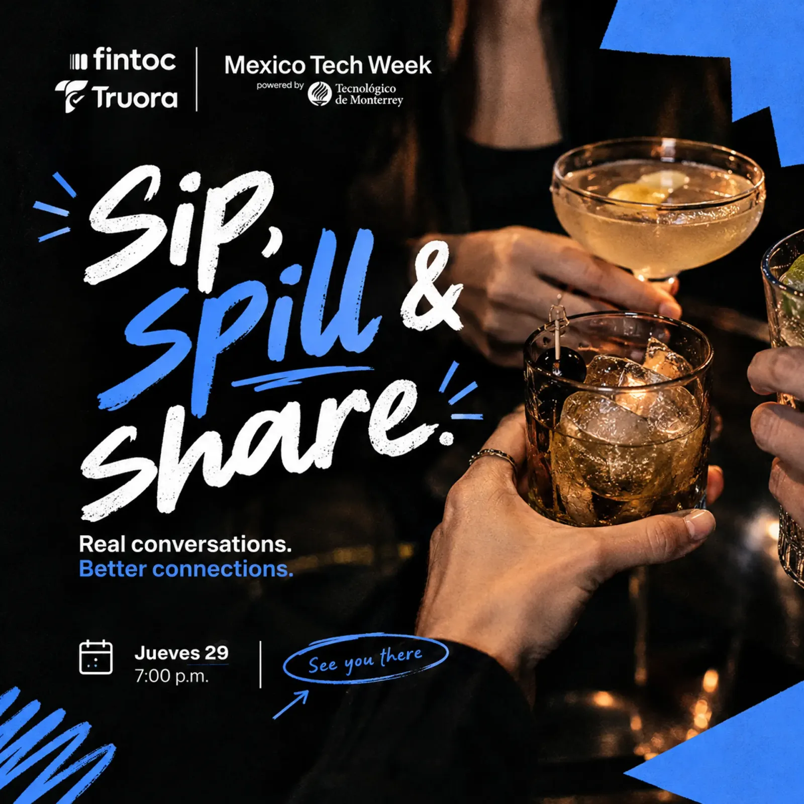 Sip, Spill & Share by Fintoc x Truora