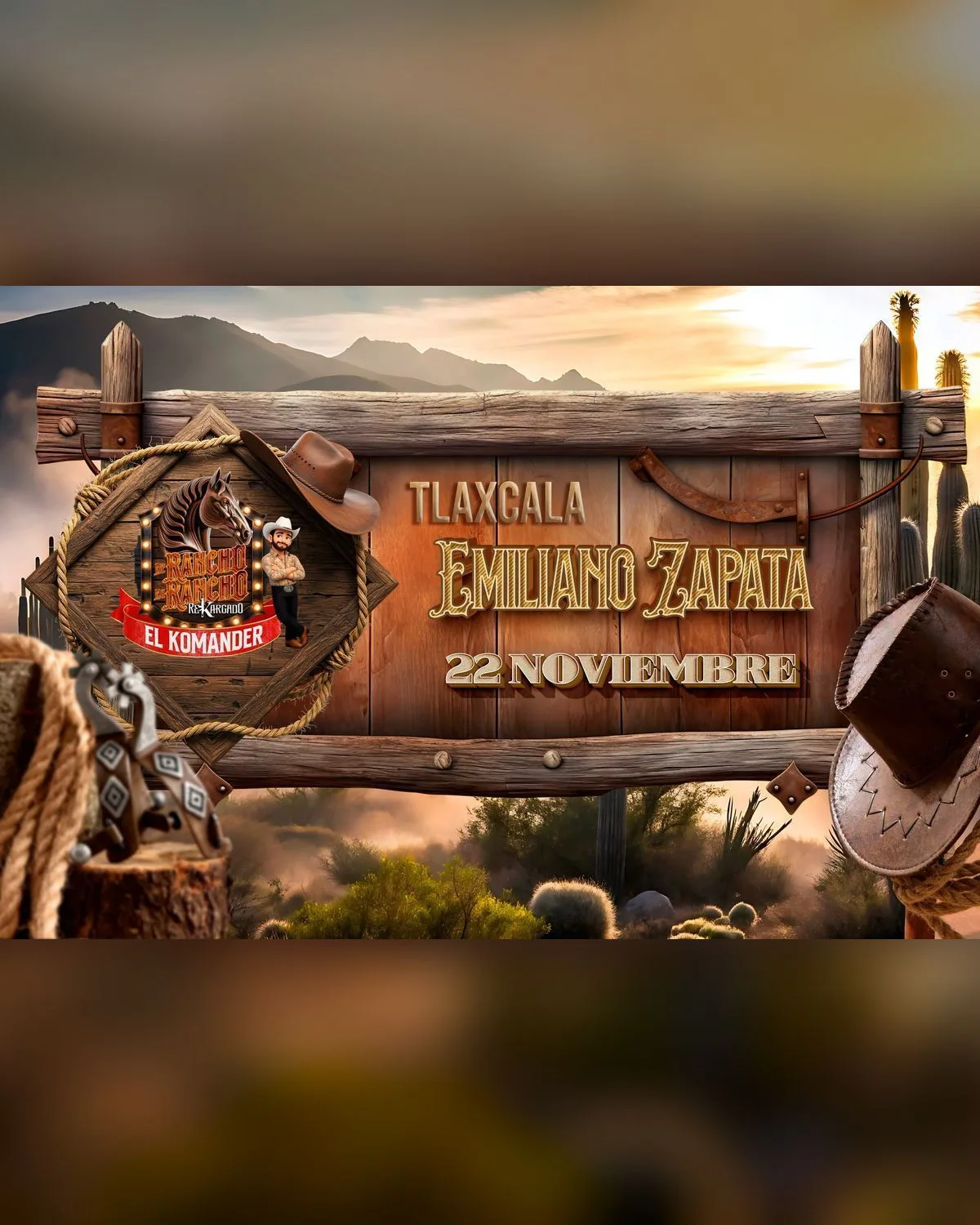 El Komander en Emiliano Zapata, TLAX