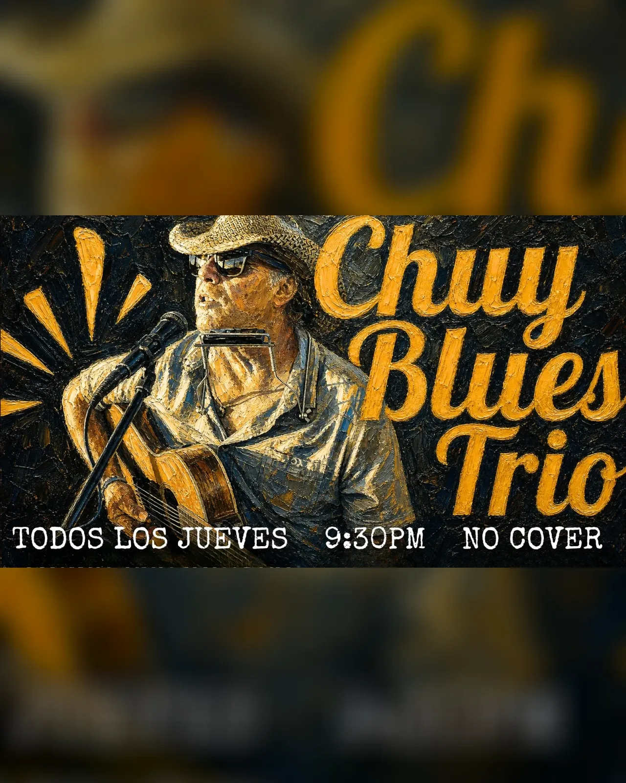 Chuy Blues Trio in Raindog Cantina! No cover