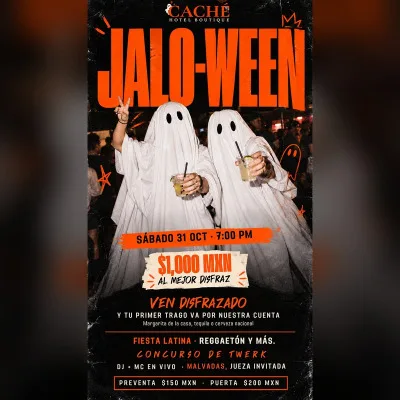 JALO-WEEN · Fiesta Latina de Halloween