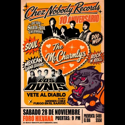 THE MC CHARMLYS + LOS OVNIS / CHEZ NOBODY RECORDS