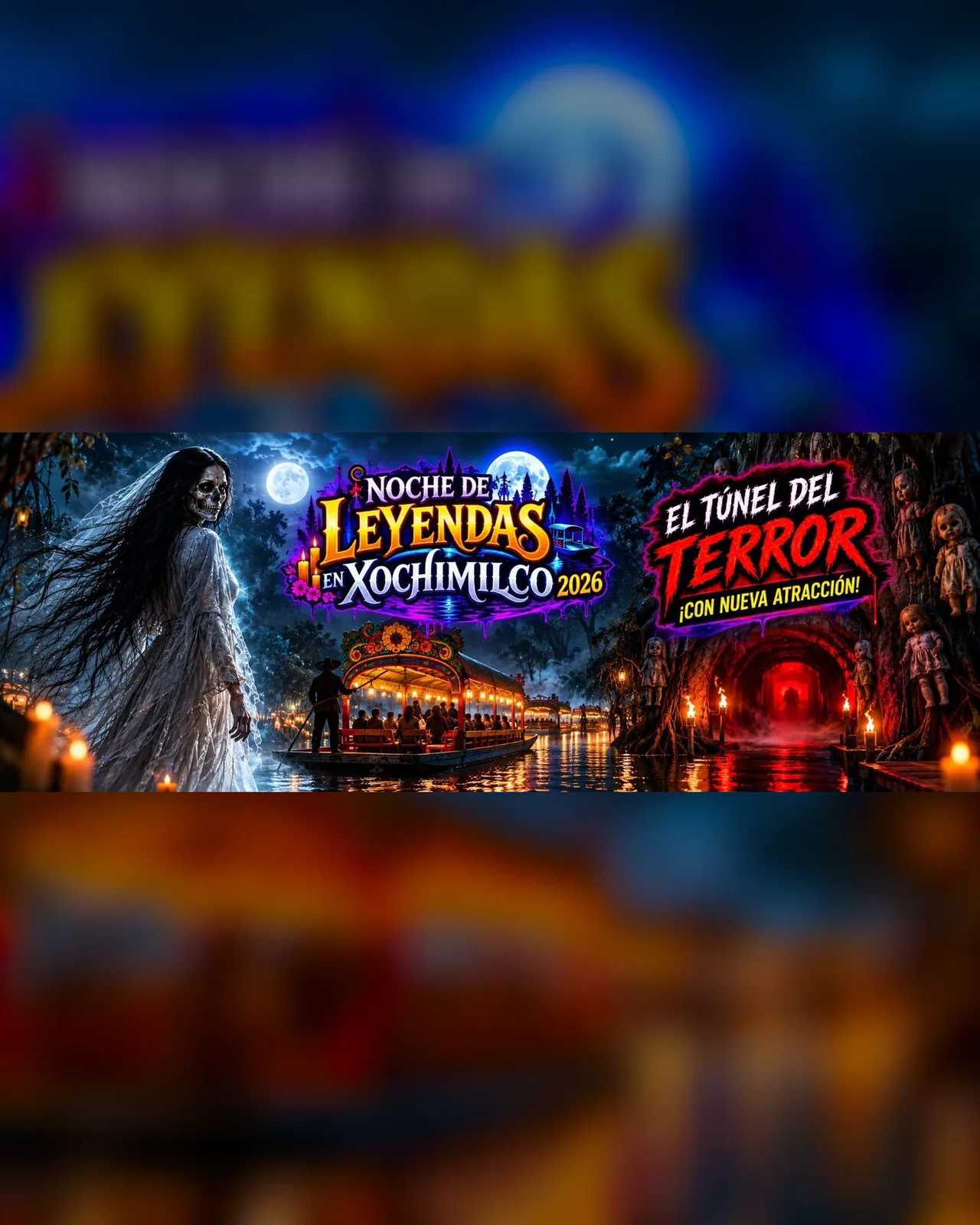 Noche de Leyendas en Xochimilco/ Túnel del Terror