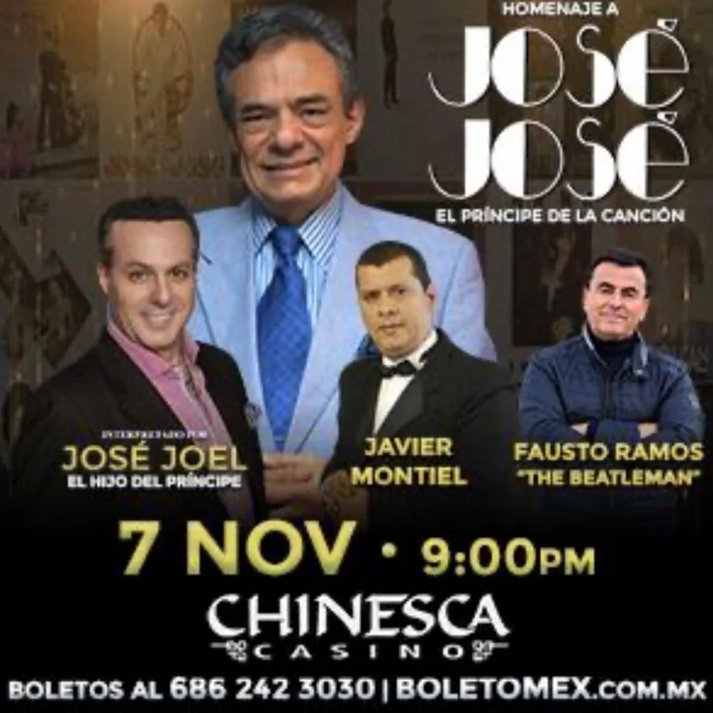 Homenaje a José José en Mexicali 2026: fecha y boletos