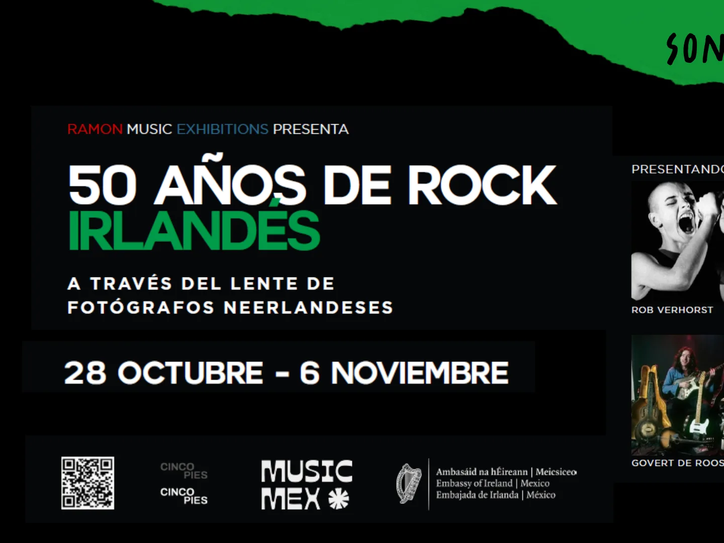 Inauguración de la exposición 50 AÑOS DE ROCK IRLANDÉS