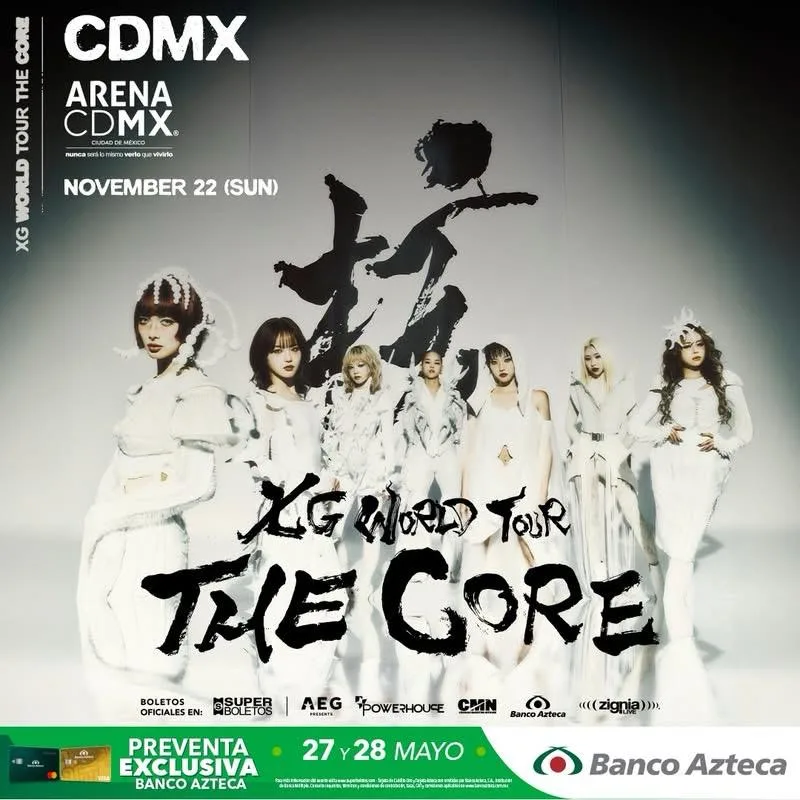XG desatará la locura global con su gira "THE CORE" en la Arena CDMX