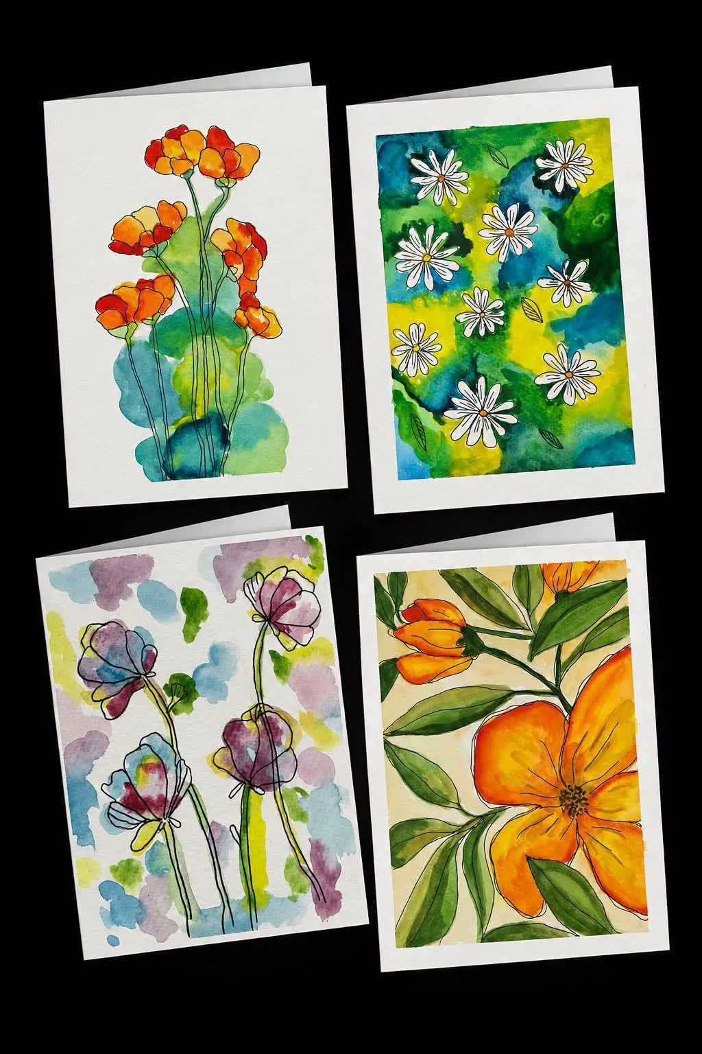 Watercolor Greeting Cards-4 spots left