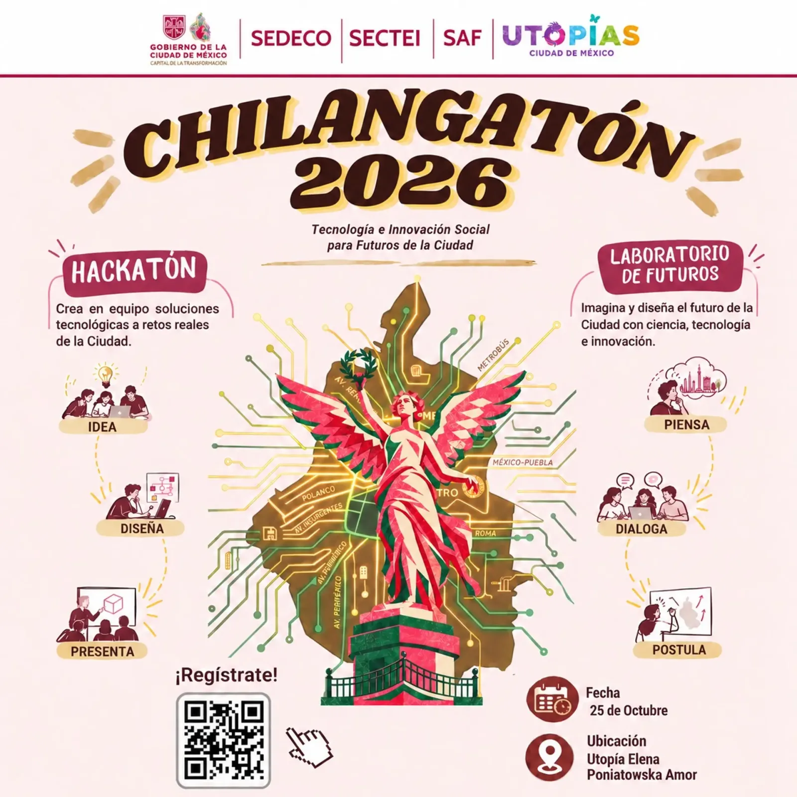 Chilangatón: tecnología e innovación social para futuros de la Ciudad