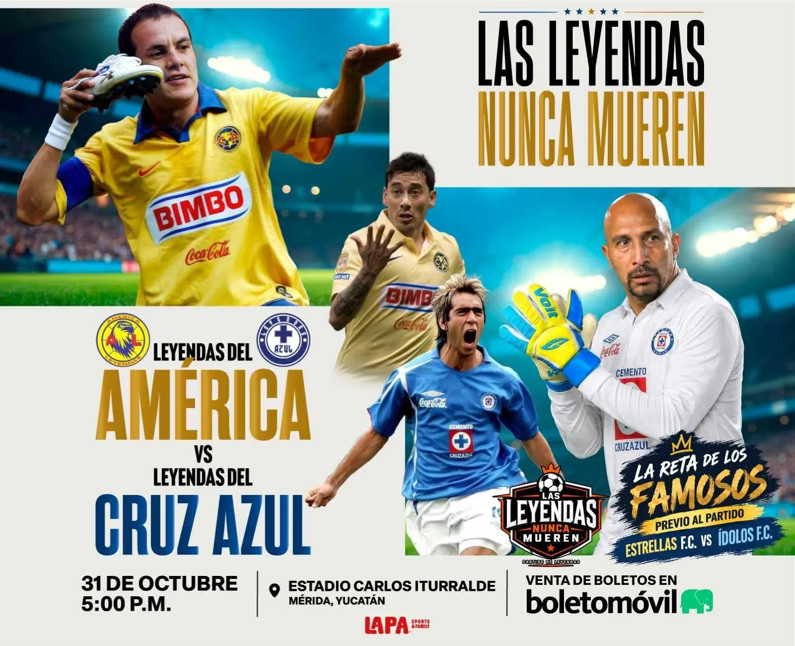 Leyendas América vs Cruz Azul