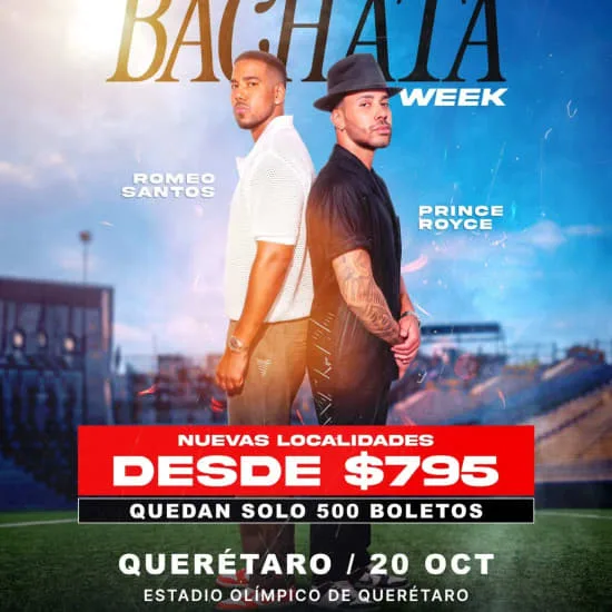 Romeo Santos y Prince Royce en Querétaro