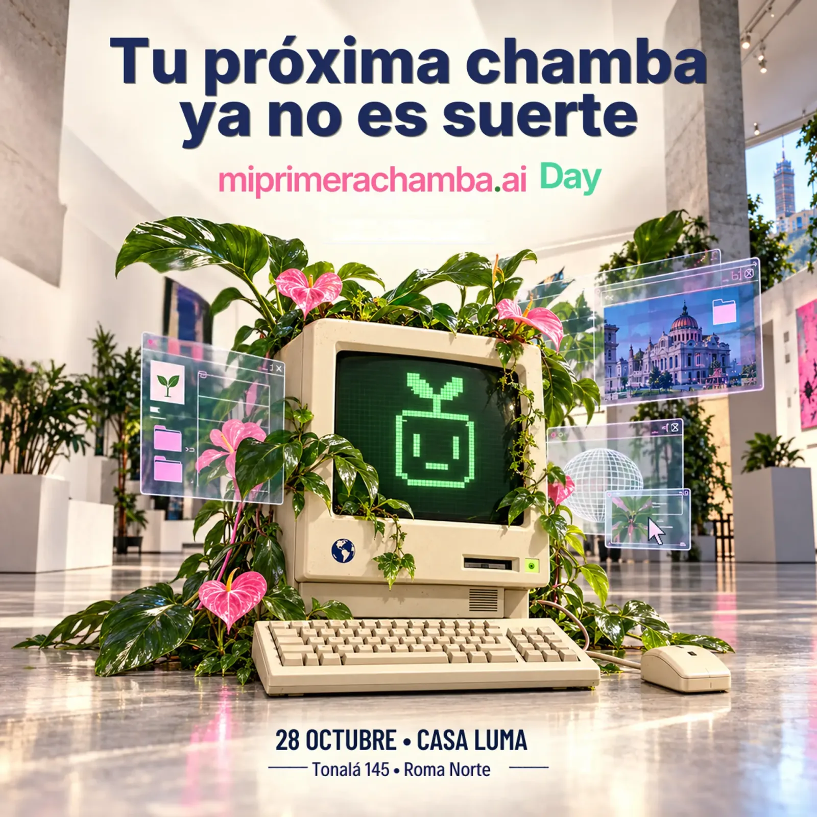 Tu próxima chamba ya no es suerte | miprimerachamba.ai Day