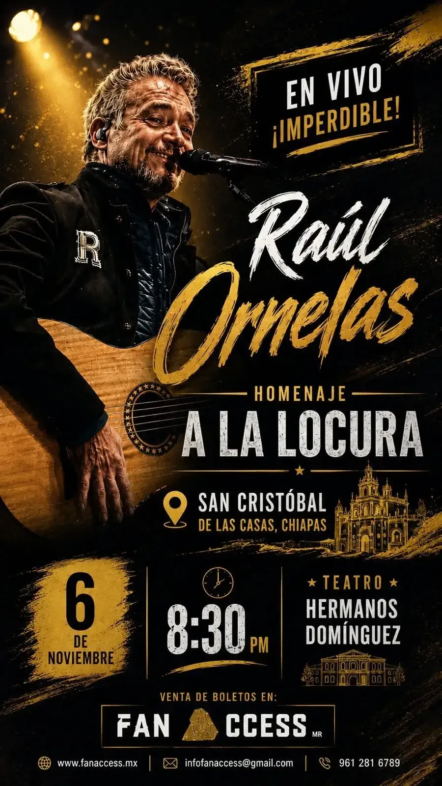 ¡Raúl Ornelas vuelve a casa! Concierto íntimo en San Cristóbal de Las Casas