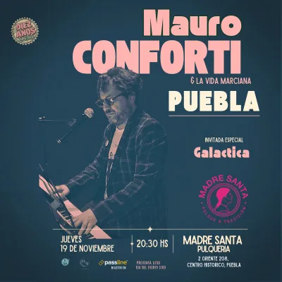 Mauro Conforti concierto en Puebla