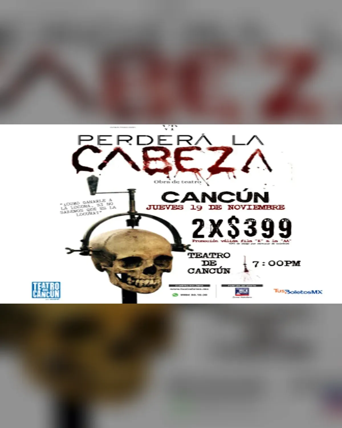 Perderá la cabeza - Cancún