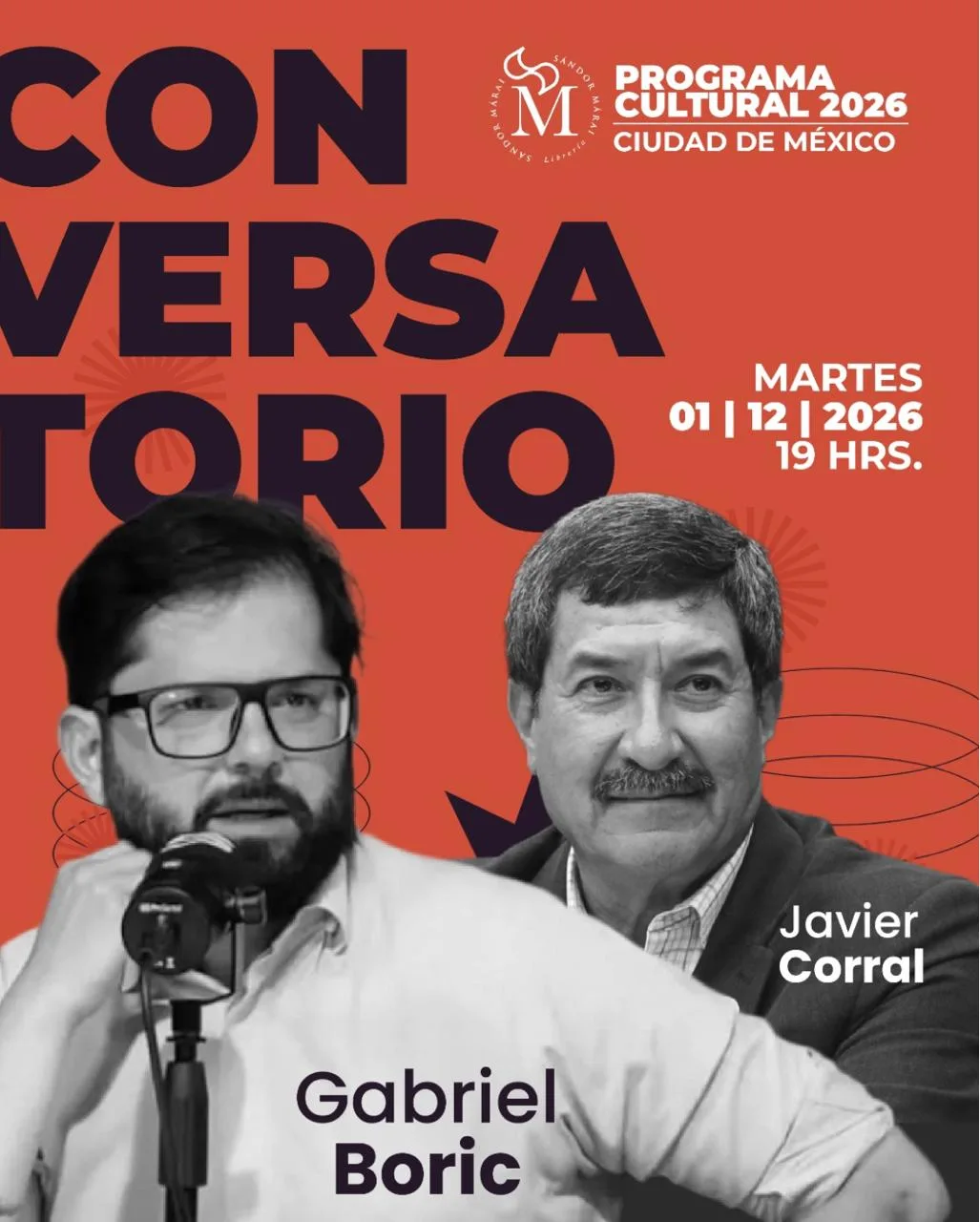 Boric en Sándor Márai Ciudad de México