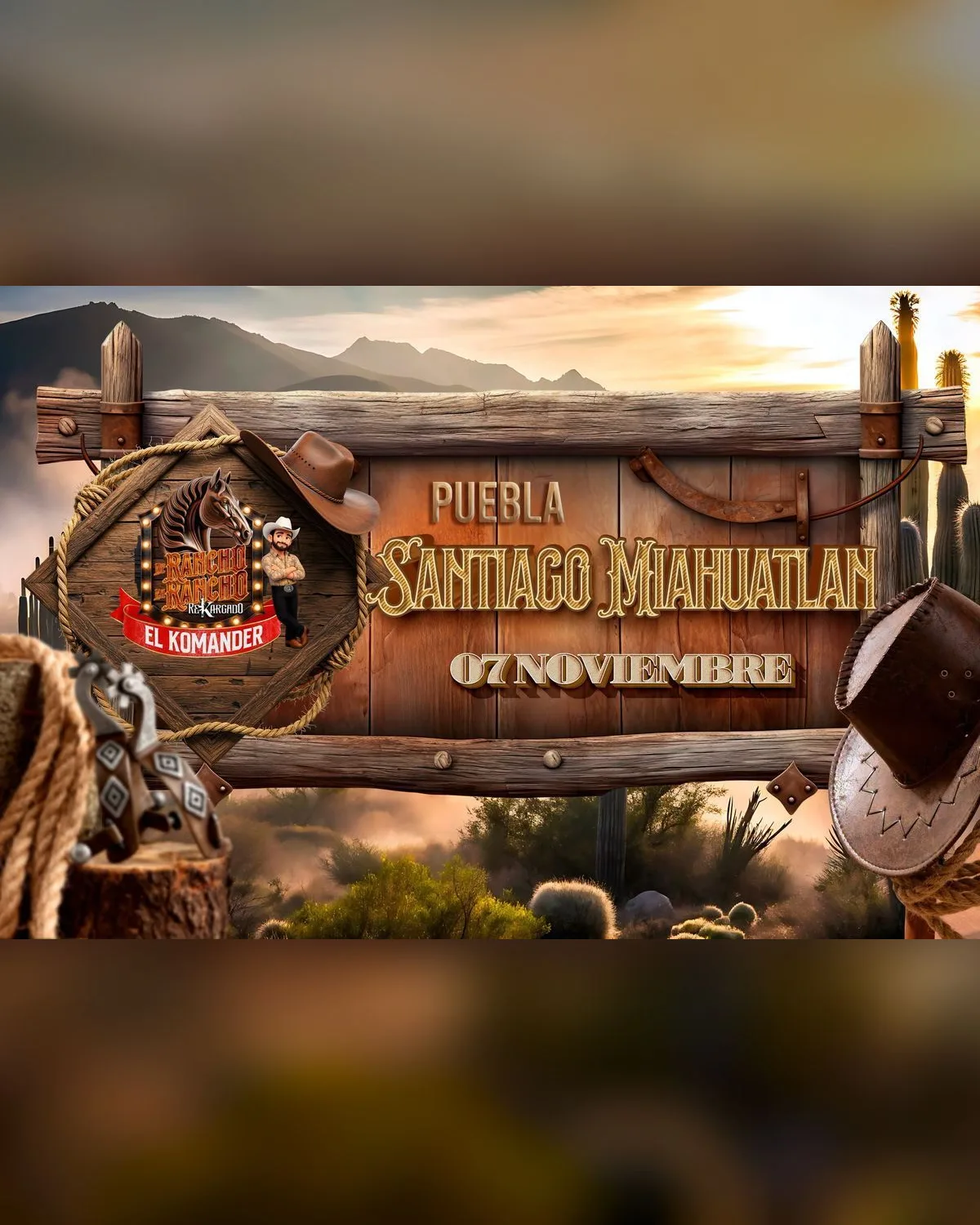 El Komander en Santiago Miahuatlan, PUE