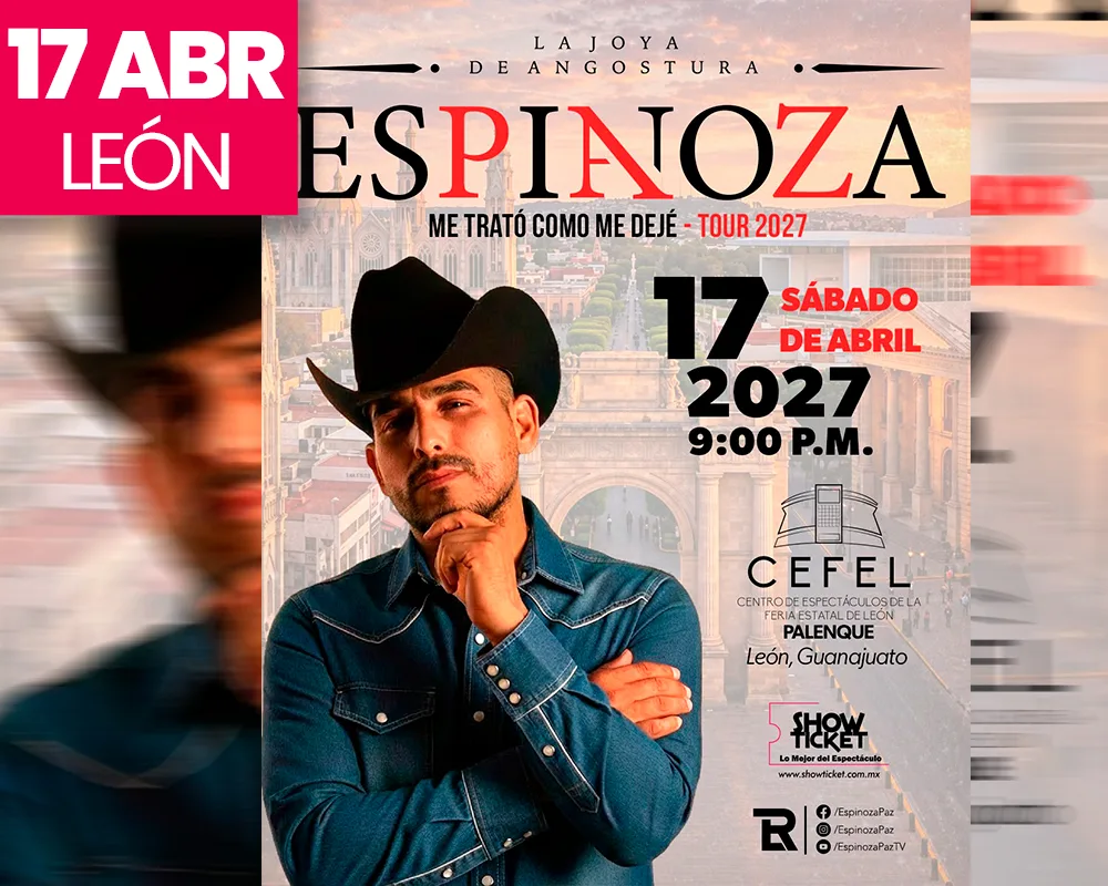 ESPINOZA PAZ "ME TRATÓ COMO ME DEJÉ" TOUR