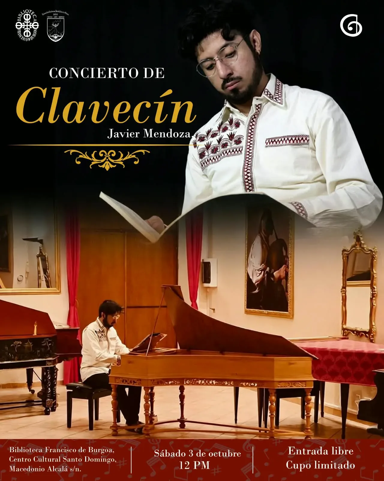 Clavecín: Javier Mendoza