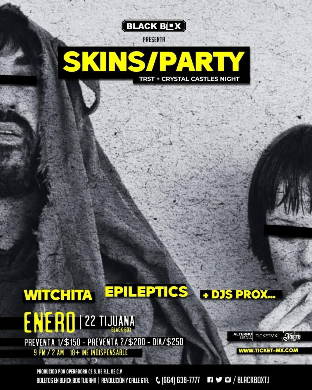 SKINS/PARTY en Tijuana 2027: fecha, DJs y boletos