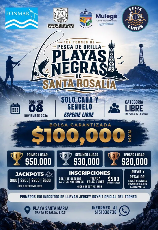 1st Playas Negras Shore Fishing Tournament