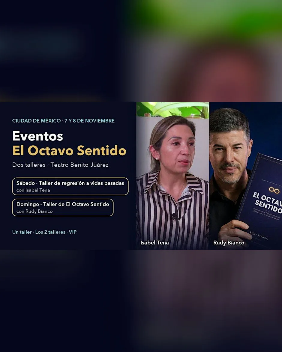El Octavo Sentido: activación en grupo y en directo · CDMX · 8 nov · Rudy Bianco