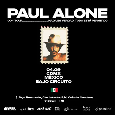 Paul Alone en Bajo Circuito