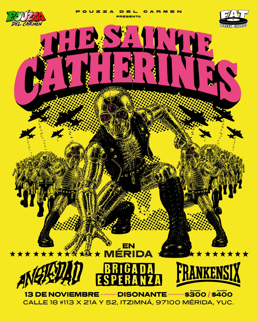 Pouzza del Carmen y Fat Wreck Chords: The Sainte Catherines!
