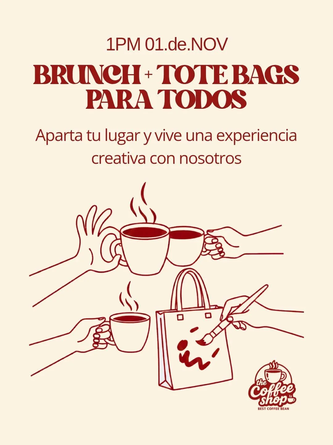 Brunch + Tote Bags para Todos 🎨🥣