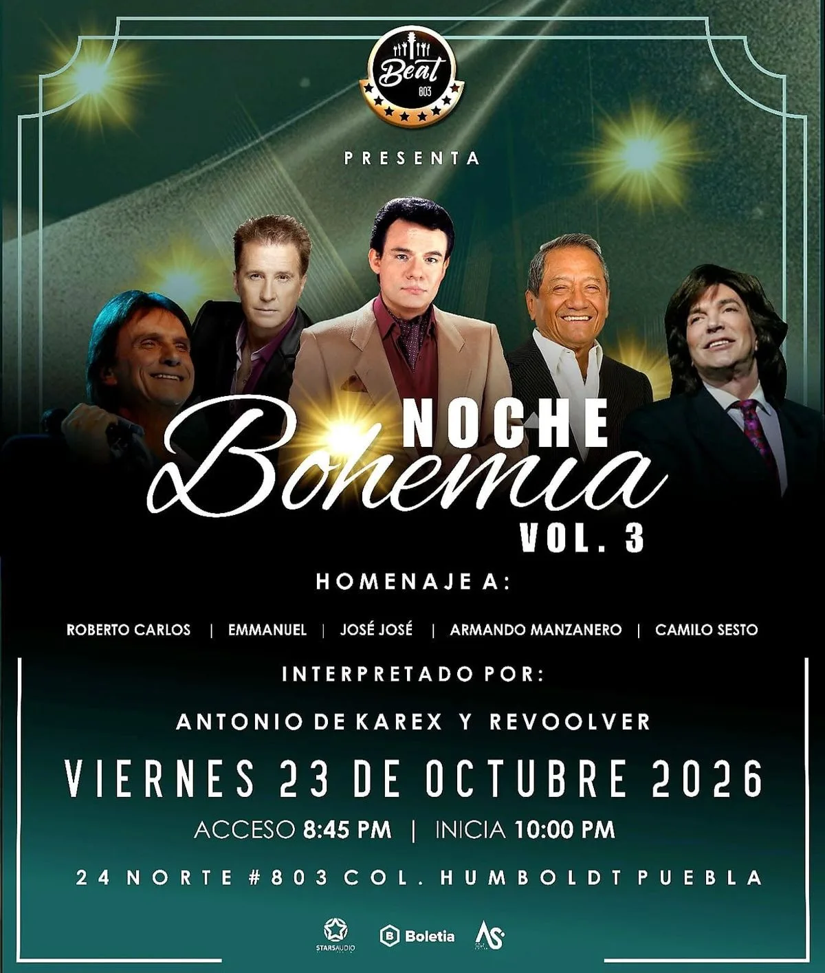 Noche Bohemia por Antonio de Karex & Revoolver en Beat 803