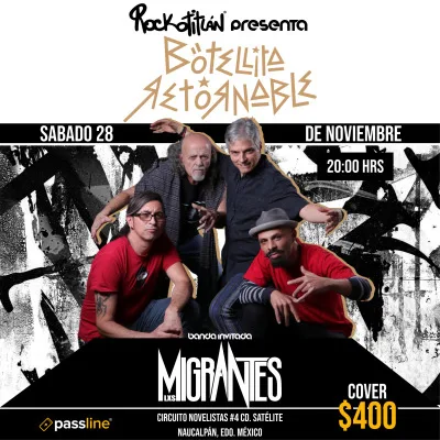 BOTELLITA RETORNABLE + LOS MIGRANTES (+18)