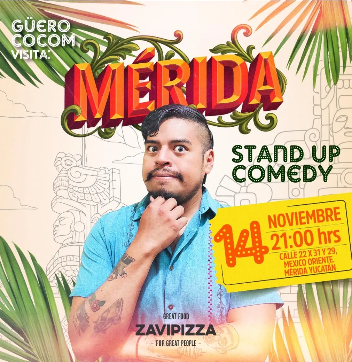 GÜERO COCOM EN MÉRIDA, STAND UP