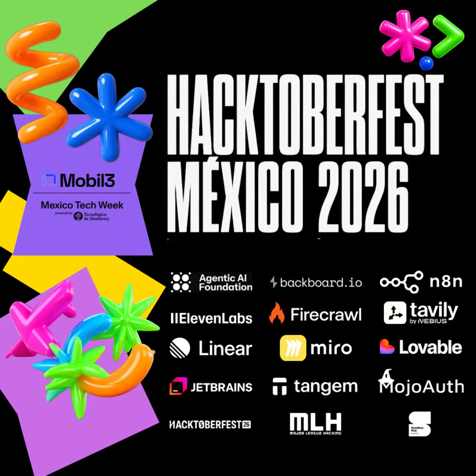 Hacktoberfest @ México Tech Week · Día 2: Build Day + Demos
