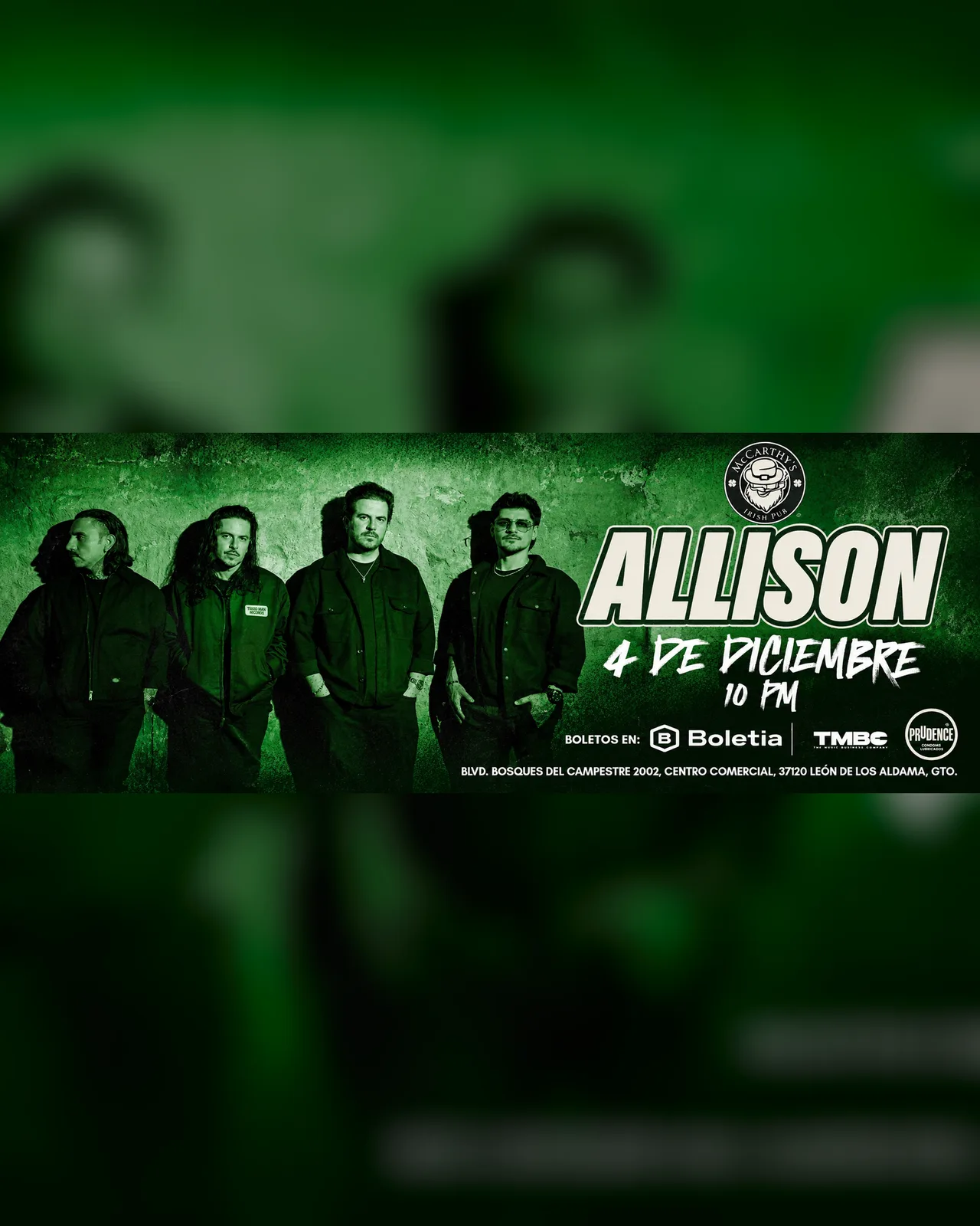ALLISON LIVE AT McCARTHY´S LEON