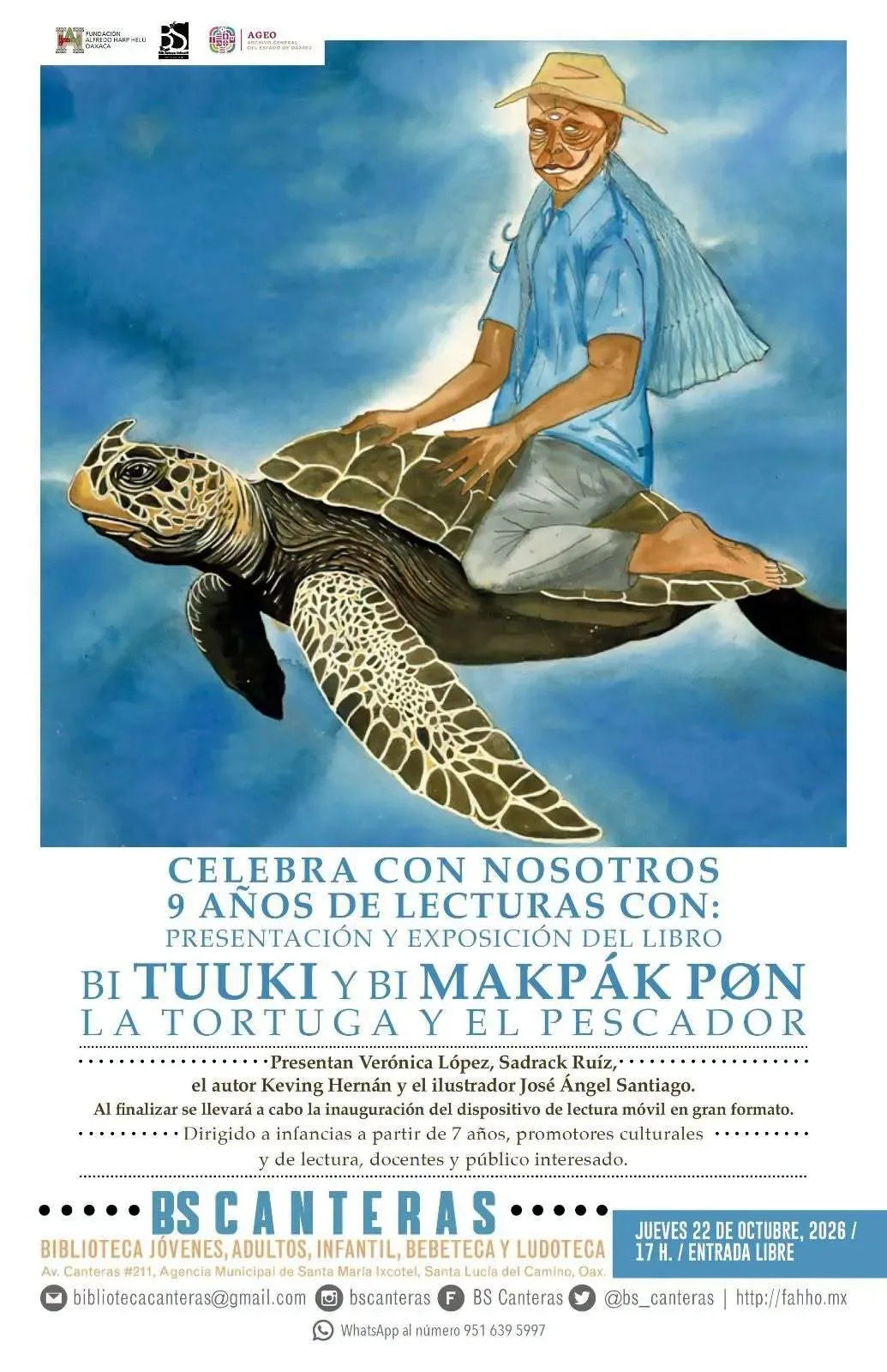 “Bi tuuki y bi makpák pøn. La tortuga y el pescador” by Keving Hernán